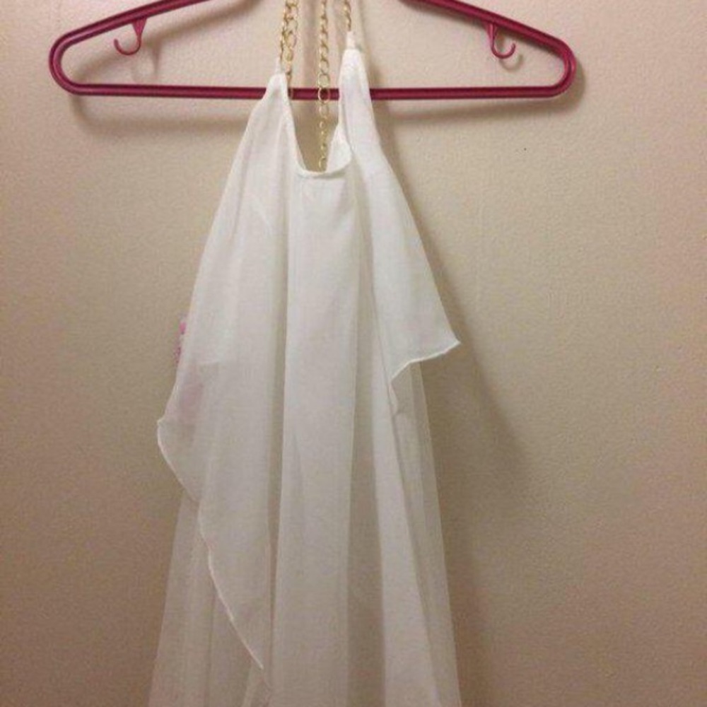 BNWT cross back chiffon top
